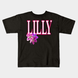 Top 10 personalized gifts - Lilly personalised with flower Lilies Kids T-Shirt